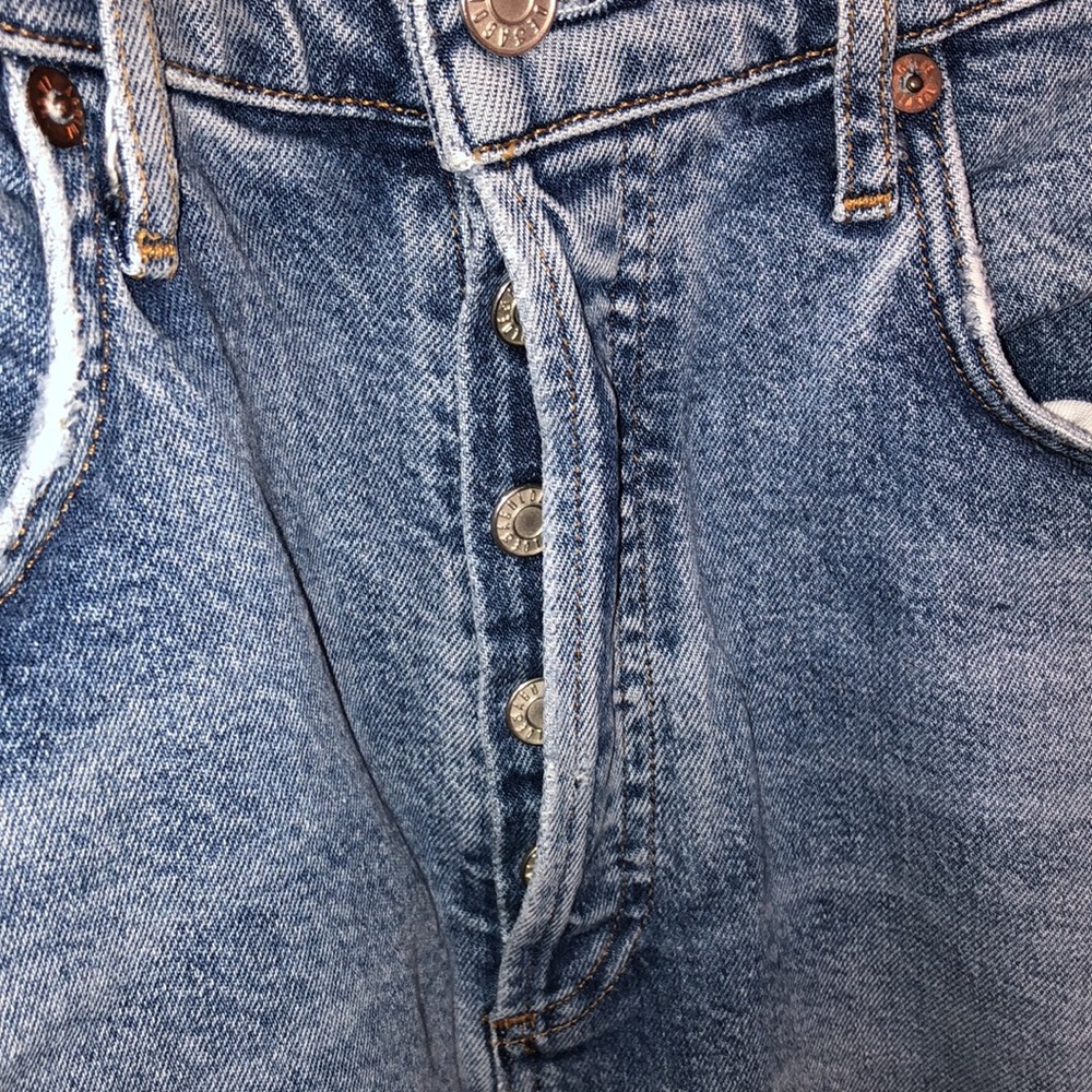 Agolde “Riley” High Rise Distressed Jeans, Size 27. - Picture 8 of 14